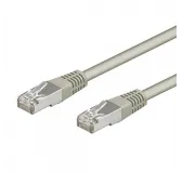 Cable Réseaux RJ45 50cm Droit Cat6A S/FTP Blindé Gris