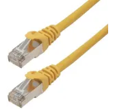 Cable Réseaux RJ45 10m Droit Cat6A S/FTP Blindé Jaune