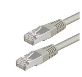 Cable Réseaux RJ45 50cm Droit Cat6A S/FTP Blindé Gris