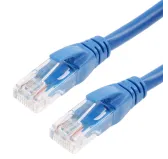 Cable Réseaux RJ45 50cm Droit Cat6A S/FTP Blindé Bleu