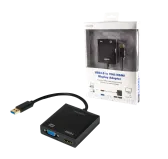 Adaptateur LogiLink UA0234 USB 3.0 - HDMI/VGA 1920x1080