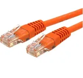 Cable Réseaux RJ45 2m Droit Cat6A S/FTP Blindé Orange